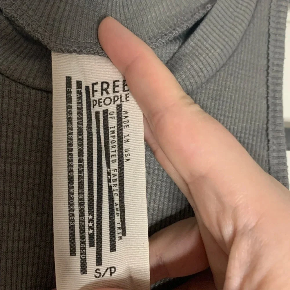 Free People Long Beach Tank in Grey